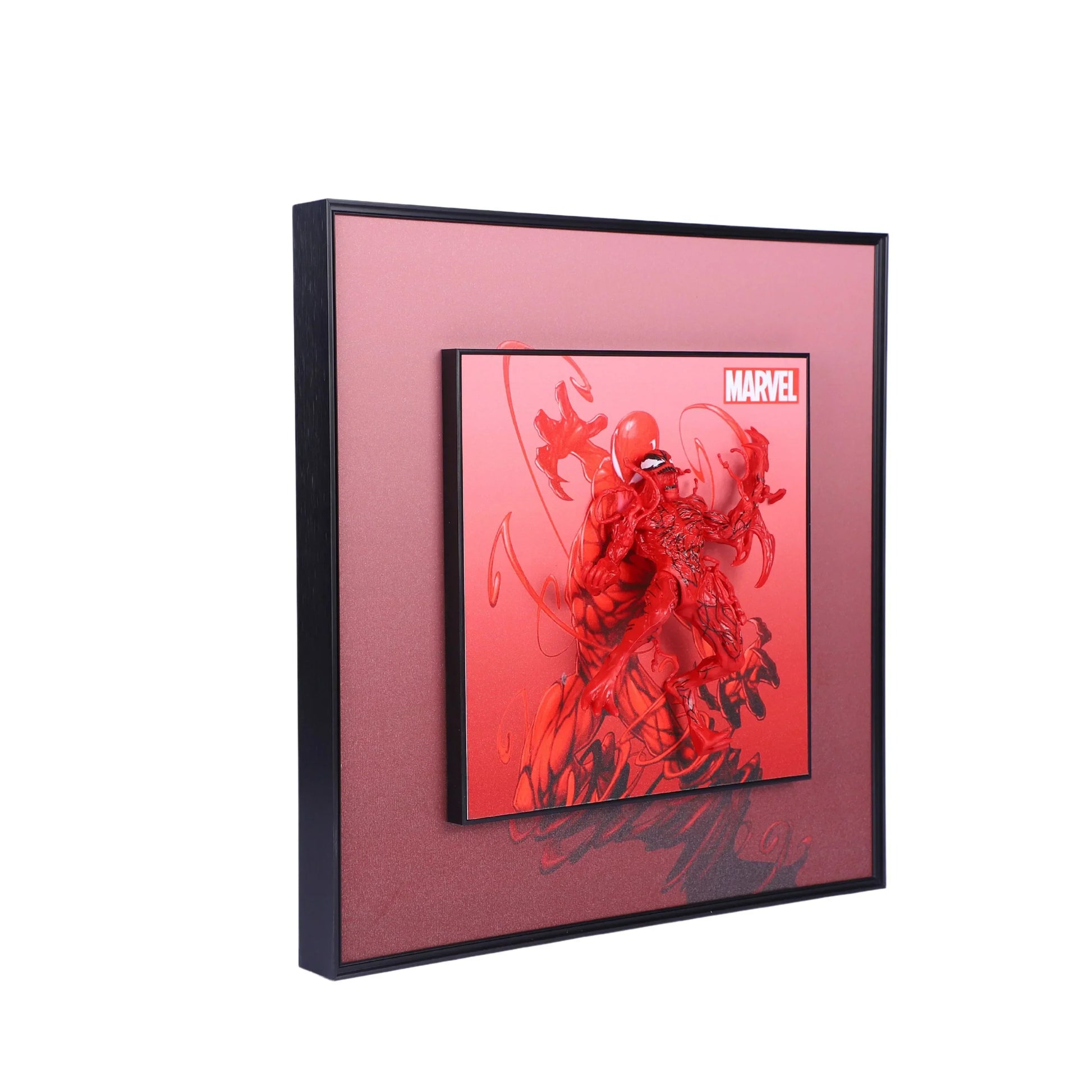 3D Red Venom Carnage Action Figure Decorative Wall Frames – 40x40 cm | Perfect for Racing Enthusiasts | Eye-Catching Room Decor | Ideal Gift for Bike Lovers & Collectors - Jaiman Toys