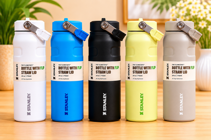 Stanley The FlowState Bottle with Flip Straw Lid 24oz / 710ml Insulated Water Bottle (Assorted Colours)