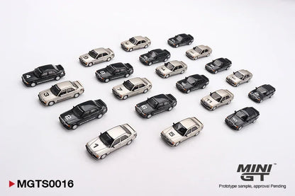 MINI GT 1:64 Mercedes-Benz 190E 2.3-16 1984 Nürburgring Race of Champions Complete Set (20 Cars) Limited Edition 5000 Worldwide Diecast Collector