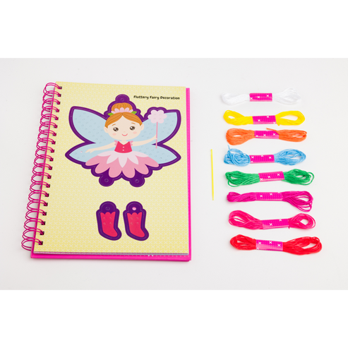 I Love Cross Stitch Craft Activity Book for Kids – DIY Stitching & Colouring Craft Kit (10 Projects)