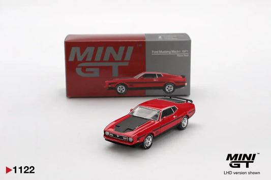 Mini GT 1:64  1971 Ford Mustang Mach 1 Race Red | Die-Cast Car Model