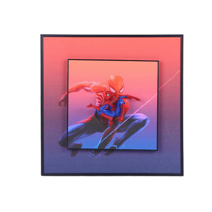 3D Spiderman Action Figure Decorative Wall Frames – 40x40 cm | Dynamic Superhero Wall Art for Collectors - Jaiman Toys