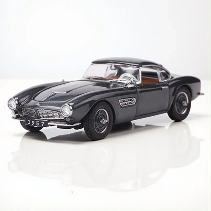 GFCC 1:64  BMW 1957 -507 Convertible HardTop Classic Model Diecast Collect Car-Grey