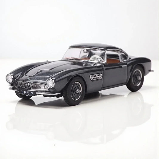 GFCC 1:64  BMW 1957 -507 Convertible HardTop Classic Model Diecast Collect Car-Grey