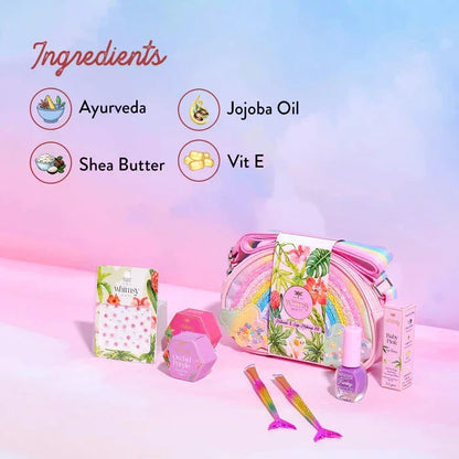 Whimsy Rainbow Sling Bag Beauty Kit Pack of 7 - Jaiman Toys
