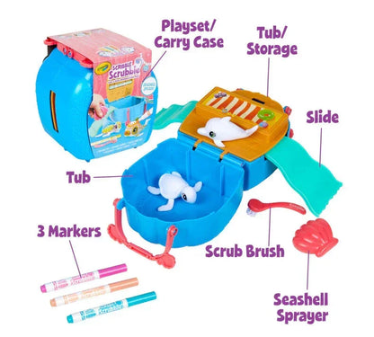 Crayola Scribble Scrubbie Pets Seashell Splash Playset - Jaiman Toys