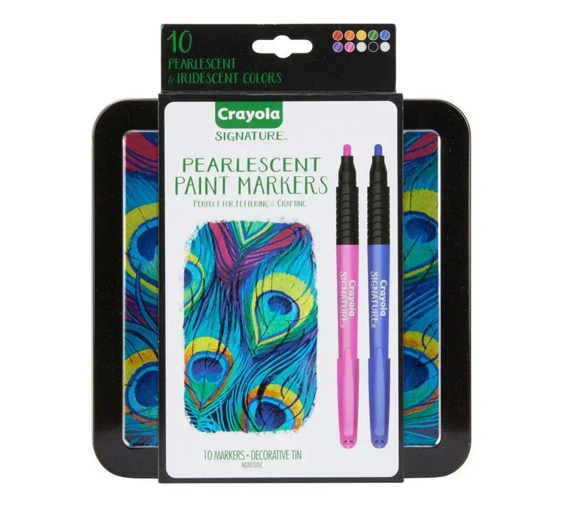 Signature Pearlescent Paint Markers - 10 Count | Crayola - Jaiman Toys