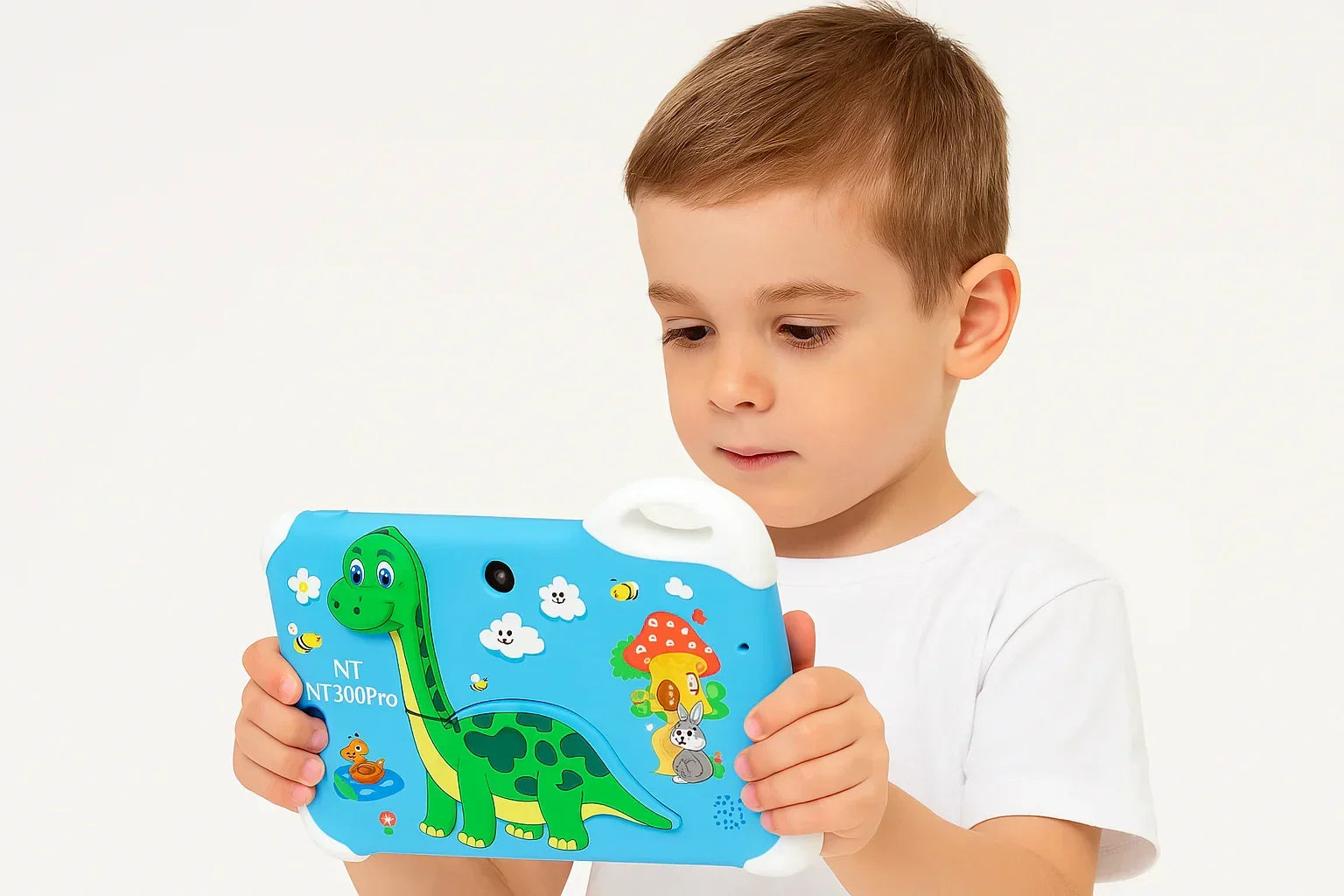 Kids Learning Tablet – 7" HD, 128GB, Dual Cameras, 4G/WiFi, Parental Lock, Fall-Proof Cover - Jaiman Toys