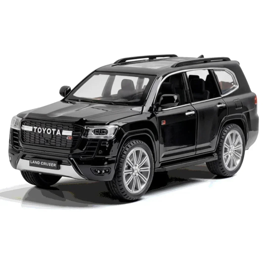 LJX Model 1:24 Toyota Land Cruiser Diecast Car – Pull Back Action, Openable Doors, Metal Body Collectible