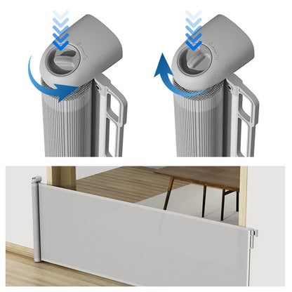 SG025 Baby Safety Gate- Premium Durable  – Retractable Child & Pet Safety Barrier for Doorways, Kitchen & Staircases