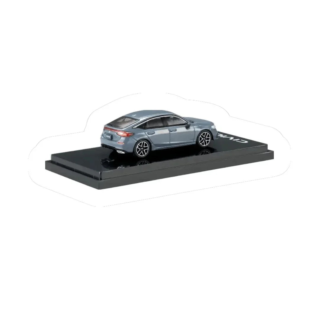 1:64 Hobby Japan HJ641046LGY Honda CIVIC (FL1) LX Sonic Gray Pearl Civic 50 Anniversary Run Forever Diecast Scale Model Car - Jaiman Toys