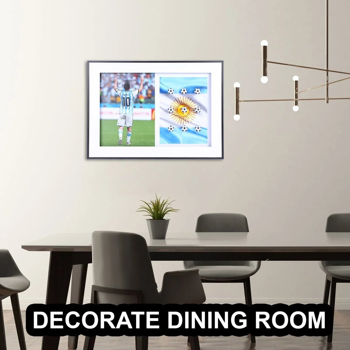 Lionel Messi 80x60 Premium Decorative Wall Frame – A Tribute to Football Royalty - Jaiman Toys