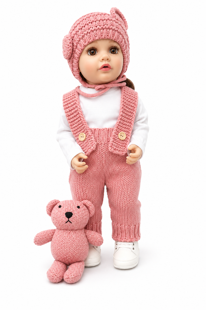 Interactive AI Baby Girl Rosie Cozy Doll with Remote Control, Story Book, Shoes & Sound Features | Talking Doll with Songs, Stories & Learning Fun | Pink Winter Outfit | Gift for Kids 3+ Years