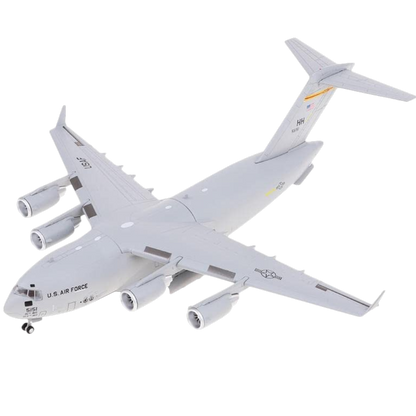 C-17 Globemaster III U.S. Air Force Military Transport Aircraft 1:200 Diecast Model with Display Stand