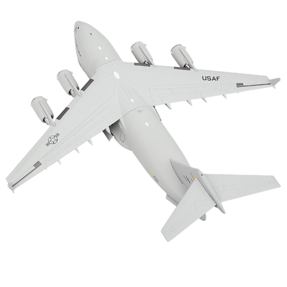 C-17 Globemaster III U.S. Air Force Military Transport Aircraft 1:200 Diecast Model with Display Stand
