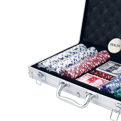 Poker Complete Game Set - Casino Style 300 Chips/Pcs (Multiplayer) - Jaiman Toys