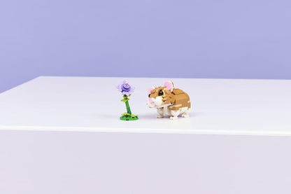 Lego 31376 Creator Cute Hamster With A Flower (166 Pieces)
