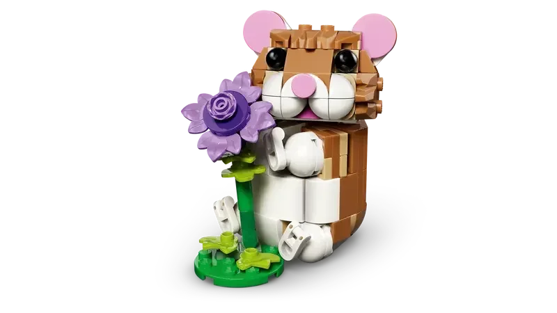 Lego 31376 Creator Cute Hamster With A Flower (166 Pieces)