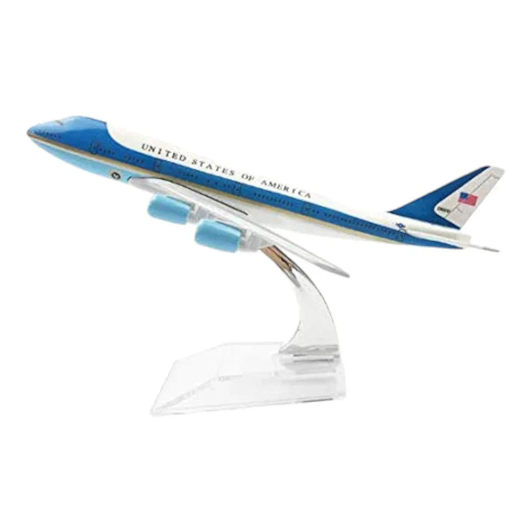 Collectible 1:400 Scale Aircraft Model Airplane – USA Air Force One B747 (16 cm) - Jaiman Toys