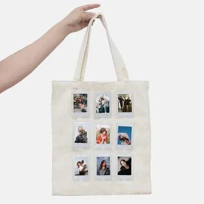 Fujifilm Instax Square SQ1 Instant Camera + 10 Square Film Shots + Canvas Tote Bag + Photo Hanging Set + Fridge Megnet Set + Photo Stickers Set - Terracotta Orange - Jaiman Toys