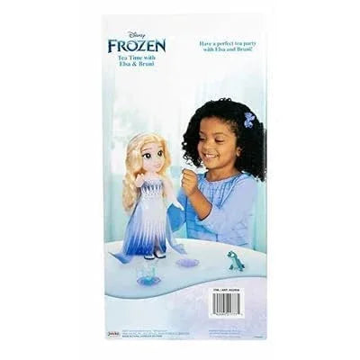 Disney Frozen - Frosty Elegance: Tea Time with Elsa &amp; Bruni Dolls Set Age 3+ - Jaiman Toys