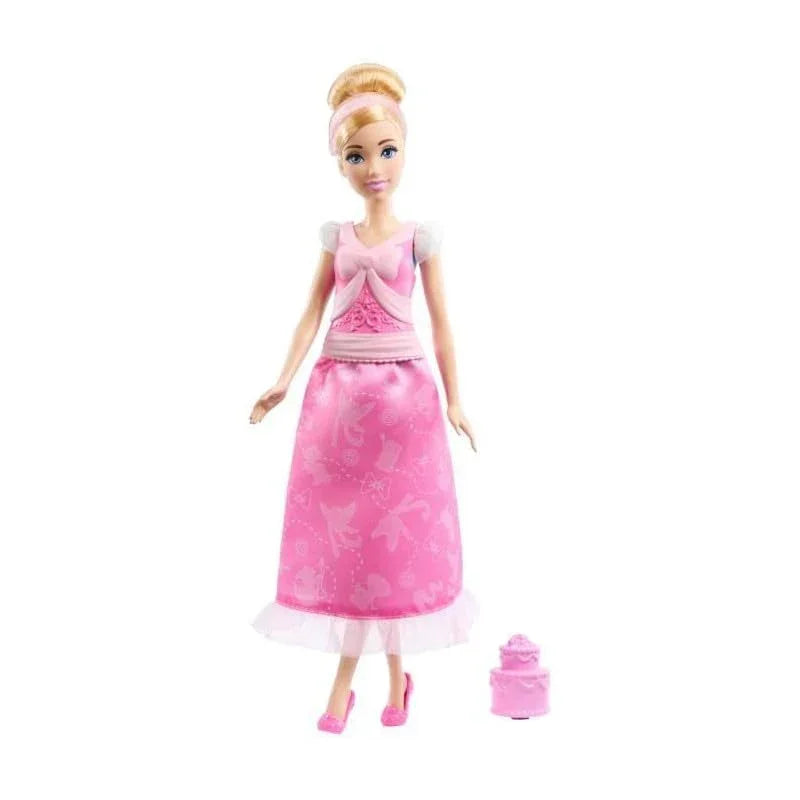 Disney Princess 2-in-1 Stories Cinderella Fashion Doll with 2 Snap-On Bodices, 2 Skirts & 9 Accessories - Jaiman Toys