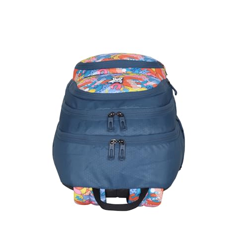 Arctic Fox School Bags Color Splash Castel rock 34 Liters School Backpack for Boys and Girls