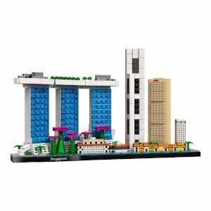 LEGO Architecture 21057  Skyline Collection: Singapore Building Kit; Collectible Display Model for Adults (827 Pieces)