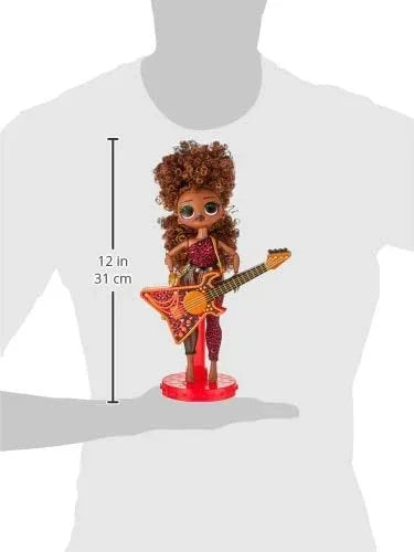 LOL Surprise OMG Remix Rock Ferocious Fashion Doll with 15 Surprises Including Bass Guitar, Outfit, Shoes, Stand, Lyric Magazine, &amp; Record Player Playset, Kids Gift, Toys for Girls Boys Ages 4 5 6 7+ - Jaiman Toys