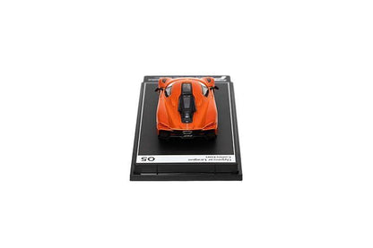 PosterCars 1:64 Koenigsegg Jesko Absolut (Orange) Blister Pack – Hypercar League No.5 | Premium Resin Sculpture for Collectors - Jaiman Toys