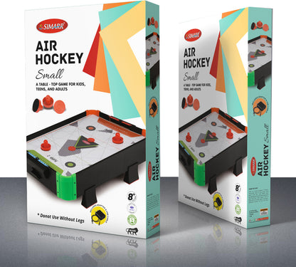 Simarr Air Hockey Small Table Game – Compact Electric Air Hockey Board with Pucks & Paddles for Kids and Family