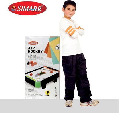 Simarr Air Hockey Small Table Game – Compact Electric Air Hockey Board with Pucks & Paddles for Kids and Family