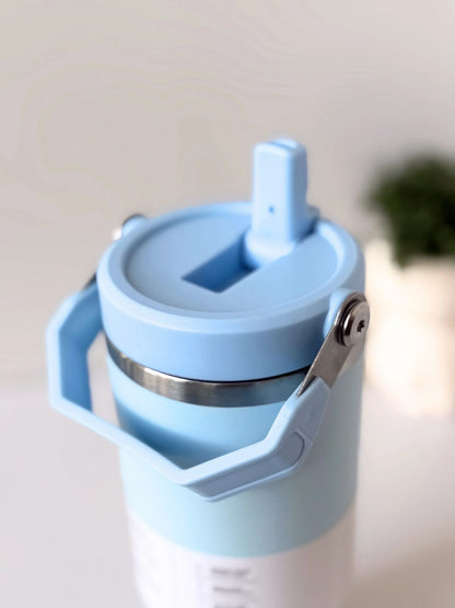 Stanley IceFlow™ Flip Straw Tumbler | 887ml with Straw for Water (30 oz) (Blue) - Jaiman Toys