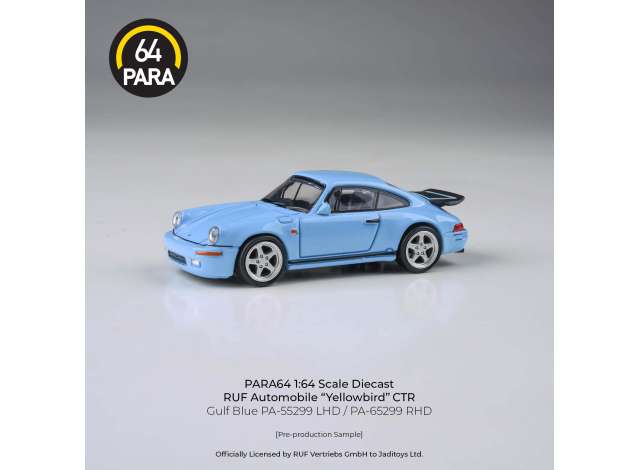 PARA64 1:64 RUF CTR 1987 Gulf Blue (LHD) Diecast Model Car