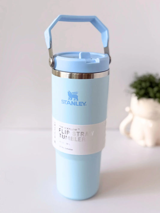 Stanley IceFlow™ Flip Straw Tumbler | 887ml with Straw for Water (30 oz) (Blue) - Jaiman Toys