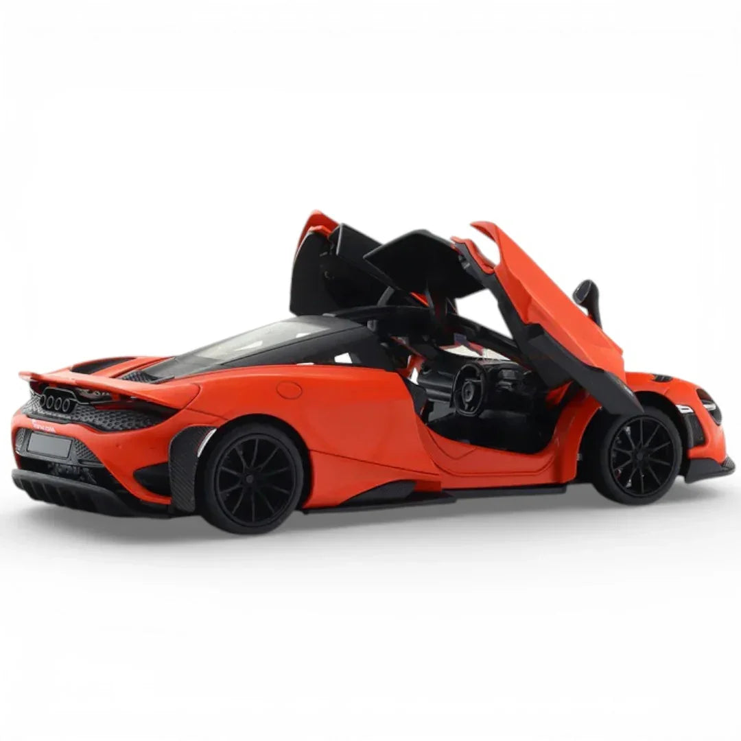 MSZ 1:32 Mclaren 765LT Die-Cast Model Car – Red| Pull Back, Openable Doors, Light & Sound (68709)