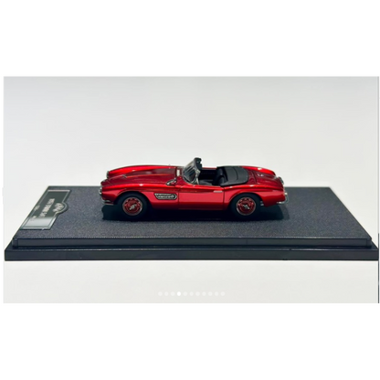 GFCC1:64 BMW 507 Convertible Red Die-Cast Model Car | Premium Classic Roadster Collectible with Display Case & Removable Hardtop