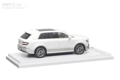 Almost Real AR Box 1:64 Toyota Century SUV G70 White/Silver Die-Cast Model Car | Premium Luxury SUV Collectible