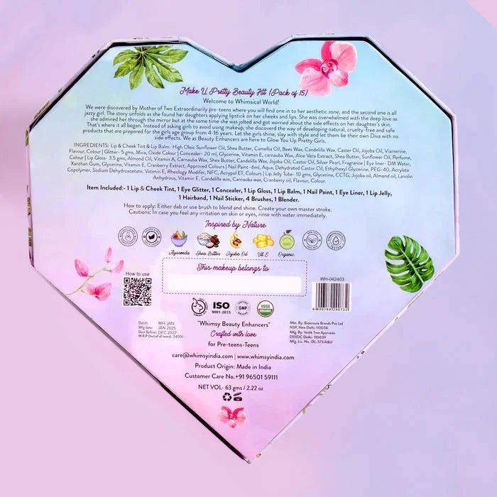 Whimsy Make U Pretty Beauty Kit - Pack of 15 - Jaiman Toys