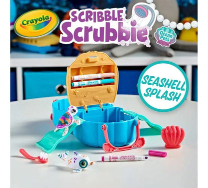 Crayola Scribble Scrubbie Pets Seashell Splash Playset - Jaiman Toys