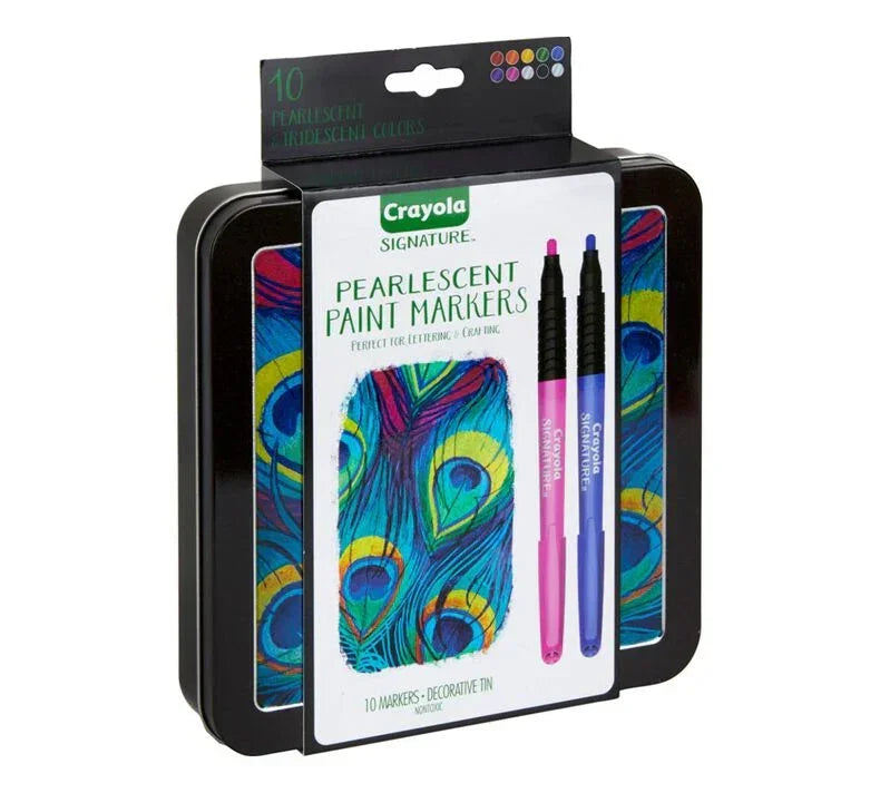 Signature Pearlescent Paint Markers - 10 Count | Crayola - Jaiman Toys