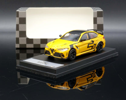 DCT 1:64 Alfa Romeo Giulia GTAm Yellow Diecast Model Car | LL-011-46 Premium Collectible