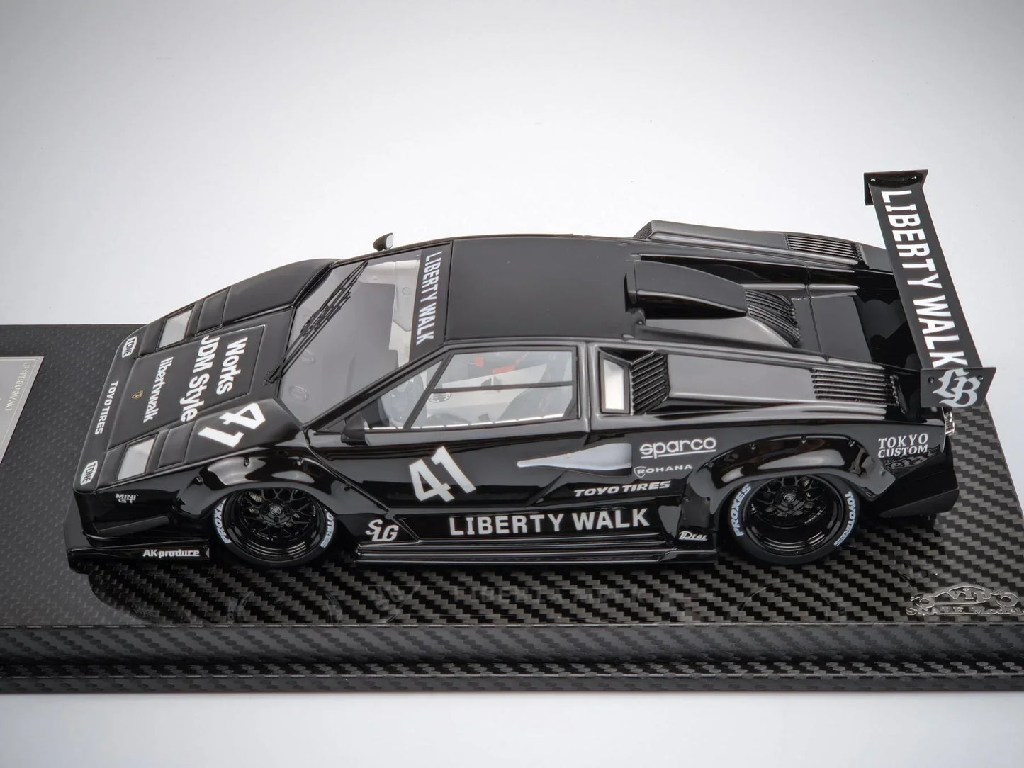 Vision64 1:64 Lamborghini Countach LBWK Liberty Walk White Diecast Scale Model Car