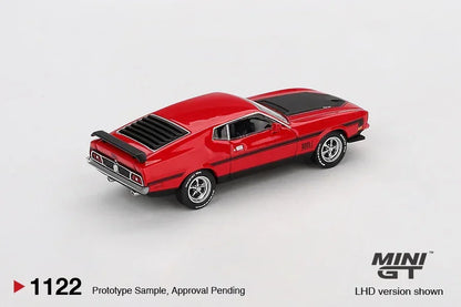 Mini GT 1:64 Lamborghini LB-Silhouette WORKS Murciélago GT EVO Yellow + 1971 Ford Mustang Mach 1 Red – Premium Diecast Duo Set