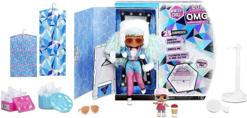 LOL Surprise! O.M.G. Fashion Doll with More Surprises for Kids Age 3+ (ICY Gurl &amp; BRRR B.B) - Jaiman Toys