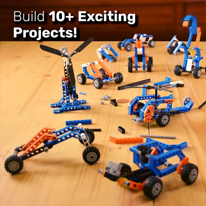 Avishkaar MEX 10-in-1 Robotic Explorer Kit | STEM Build & Play Kit Ages 6-10