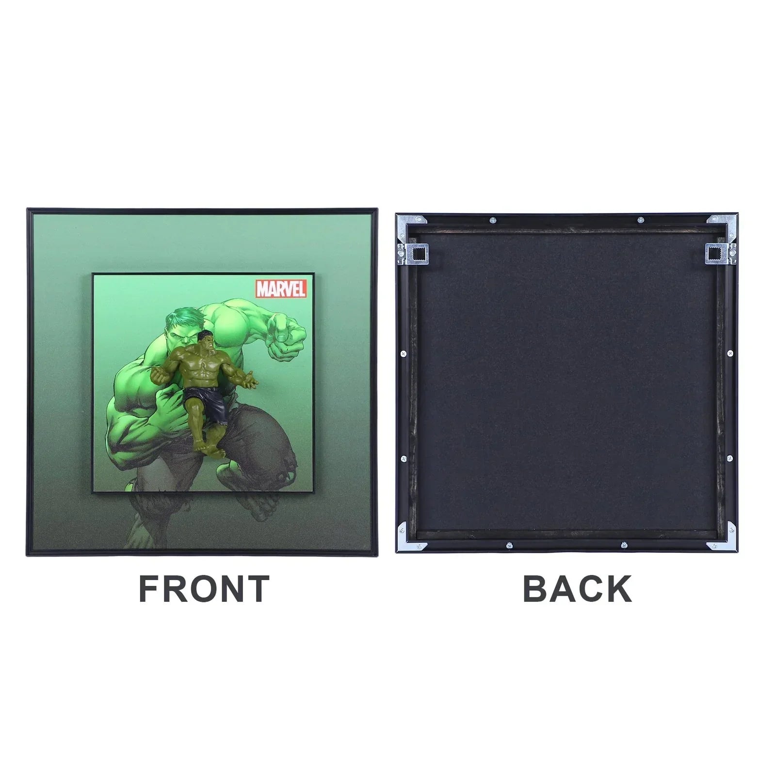 3D Hulk Action Figure Decorative Wall Frames – 40x40 cm | Dynamic Superhero Wall Art for Marvel Fans & Collectors | Premium Decor & Powerful Gift for Avengers Lovers - Jaiman Toys