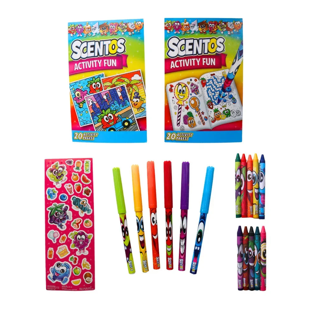 Scentos Colour-In Mini Case Mega Colouring Set - Jaiman Toys