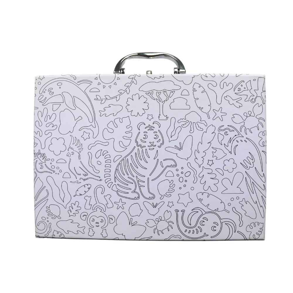 Scentos Colour-In Mini Case Mega Colouring Set - Jaiman Toys