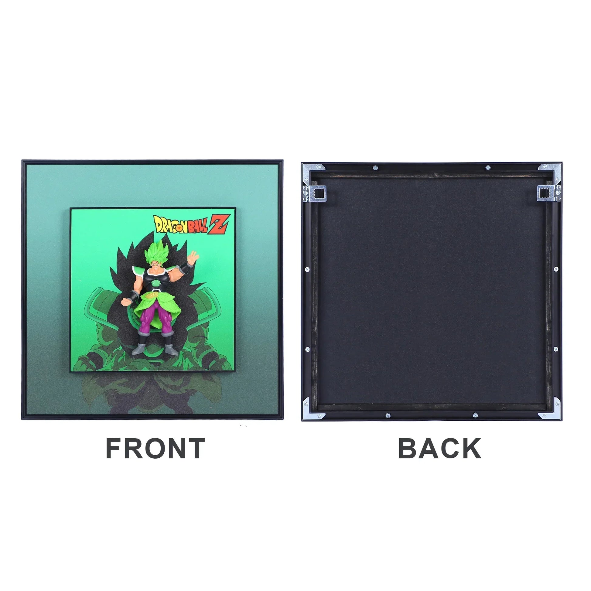 3D Broly From Dragon Ball Decorative Wall Frames – 40x40 cm | Dynamic Superhero Wall Art for Collectors - Jaiman Toys